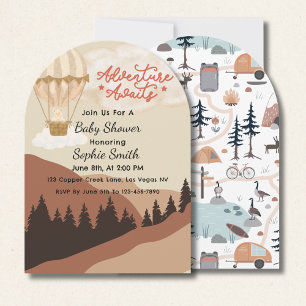 Adventure Awaits, Oh Boy, Earth Tone Mountain Invitation