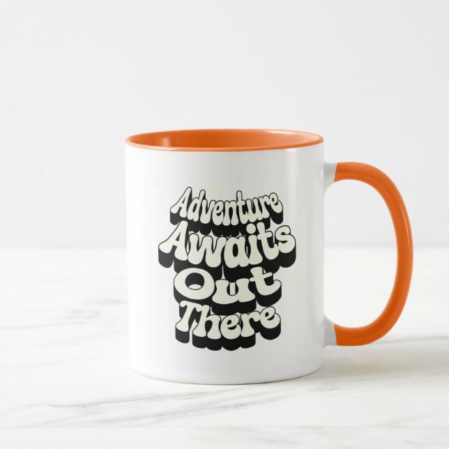 Adventure Awaits Out There – Travel Quote Mug (Right)