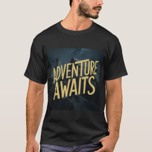Adventure Awaits Outdoor Compass Wanderlust Hiking T-Shirt