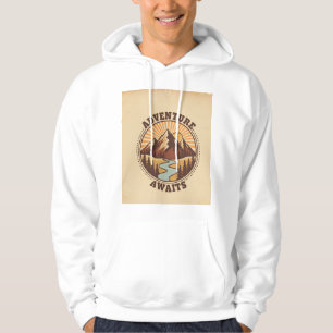 Adventure Awaits Outdoor  Hoodie