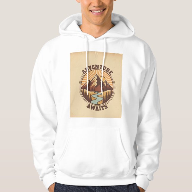 Adventure Awaits Outdoor  Hoodie (Front)