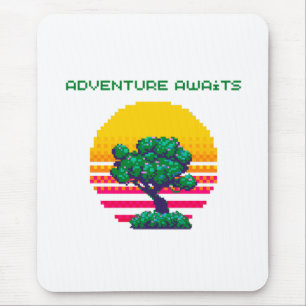 Adventure Awaits Pixel Gaming Mouse Pad