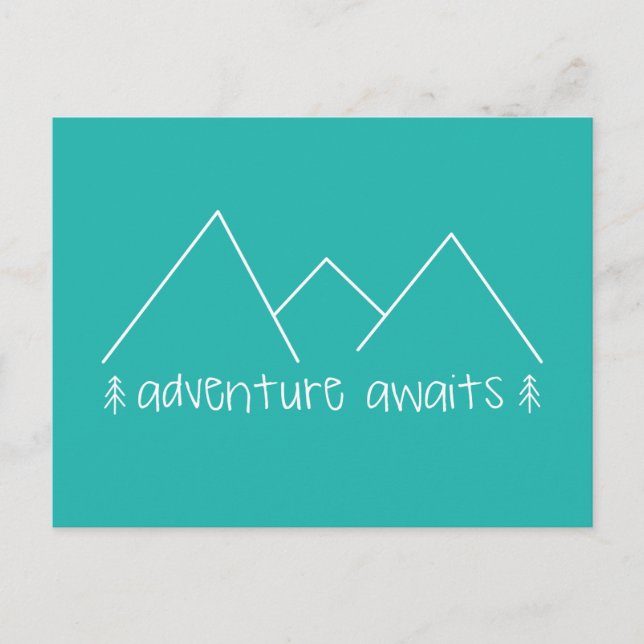 Adventure Awaits Postcard (Front)