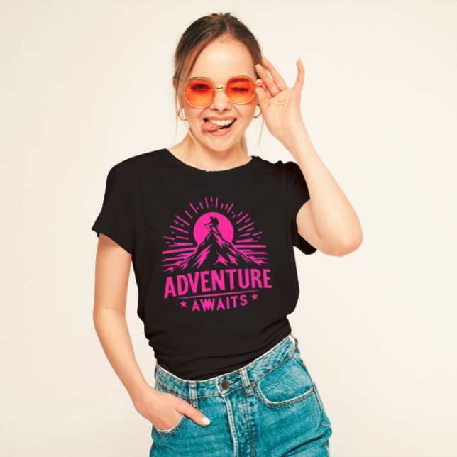 "Adventure Awaits"  T-Shirt (Creator Uploaded)