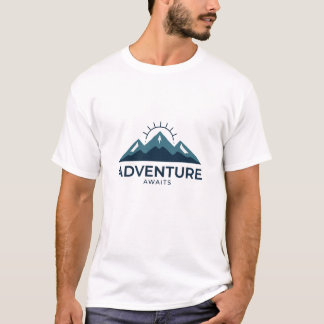 Adventure Awaits T-Shirt | Mountain Hiking Tee 