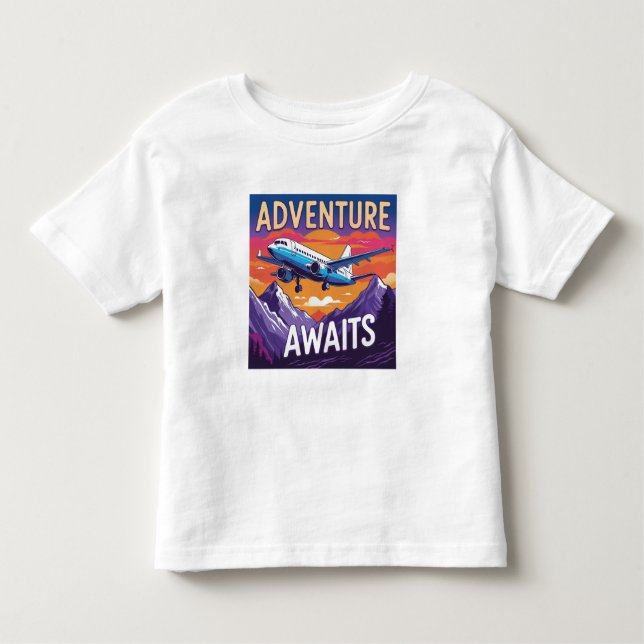Adventure awaits toddler T-Shirt (Front)