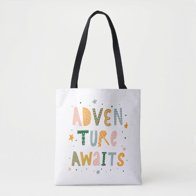 Adventure Awaits Tote Bag (Front)