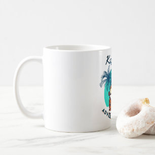Adventure Awaits Travel Mug – Retro Van & Palm Tre