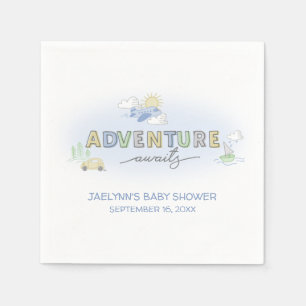 Adventure Awaits Travel - Personalised Napkin
