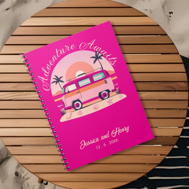 Adventure Awaits Vintage Campervan Travel  Notebook (Creator Uploaded)