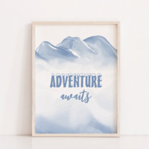 Adventure Awaits Winter Nursery Wall Decor