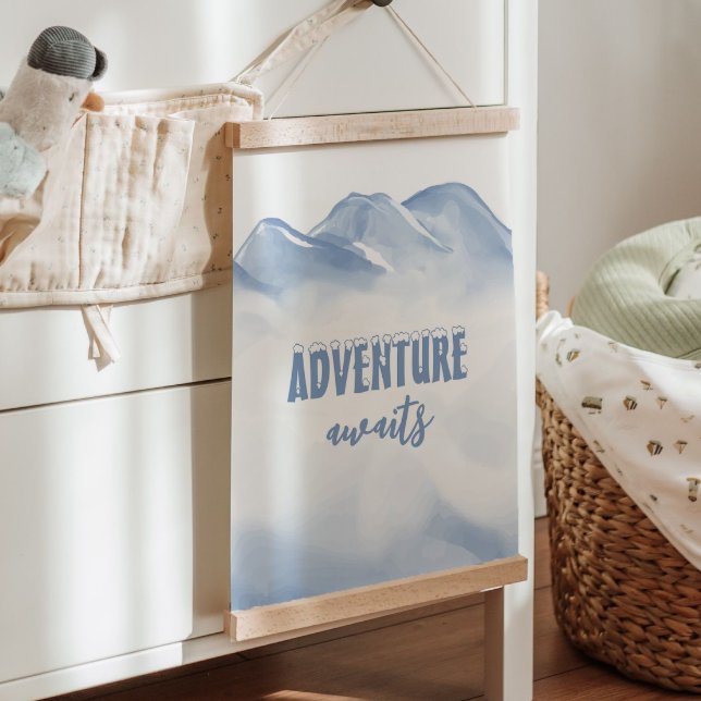 Adventure Awaits Winter Nursery Wall Decor Hanging Tapestry (Adventure Awaits Winter Nursery Wall Decor Hanging Tapestry)