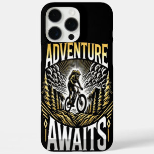 Adventure Awaits With Scenic Mountain Illustration iPhone 16 Pro Max Case