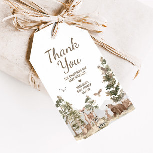 Adventure Awaits Woodland Animals Favour Tags