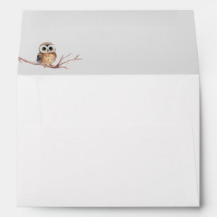 Adventure Awaits Woodland Bear Baby Shower Envelope