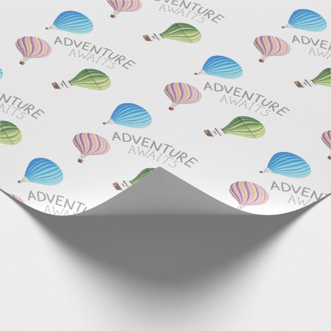 Adventure Awaits Wrapping Paper  (Corner)