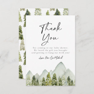 Adventure Baby Shower Thank You Card