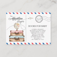 Adventure Baby Shower Travel Bring a Book Instead