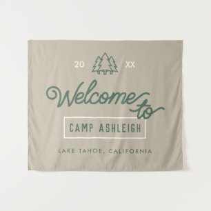 Adventure Bachelorette Camp Backdrop Tapestry