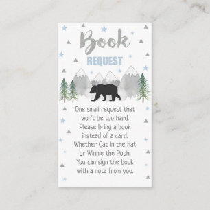 Adventure Bear Book Request Card 3.5 x 2