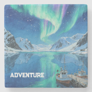 "Adventure" Beautiful Boat Harbour Stone Coaster