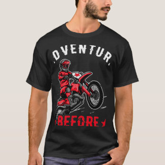 Adventure Before Dementia Biker Motorcycle Cool Ri T-Shirt