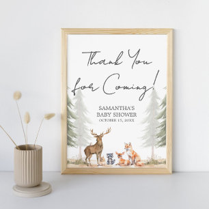 Adventure Begin Baby Shower Thank You Sign