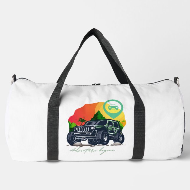 adventure begin, offroad duffle bag (Front)