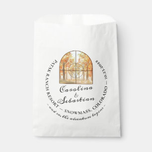 Adventure Begin Rocky Mountain Destination Wedding Favour Bag