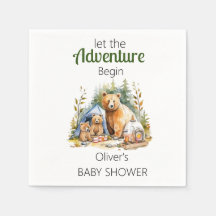 Adventure Begin Woodland Baby Shower 