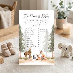 Adventure Begin Woodland Shower Guess Price Game