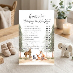 Adventure Begin Woodland Shower Guess Who Game