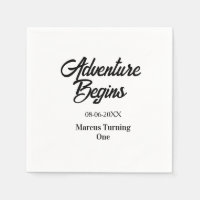 Adventure begins 1st birthday name date simple min