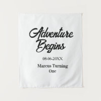 Adventure begins 1st birthday name date simple min