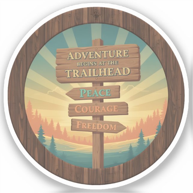 Adventure Begins at the Trailhead (Front)