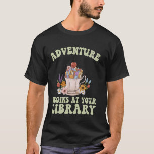 Adventure Begins At Your Library Summer Reading Pr T-Shirt