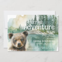 Adventure Begins Baby Bear Cub Baby Shower