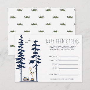 Adventure Begins Baby Shower Guessing Game Invitation