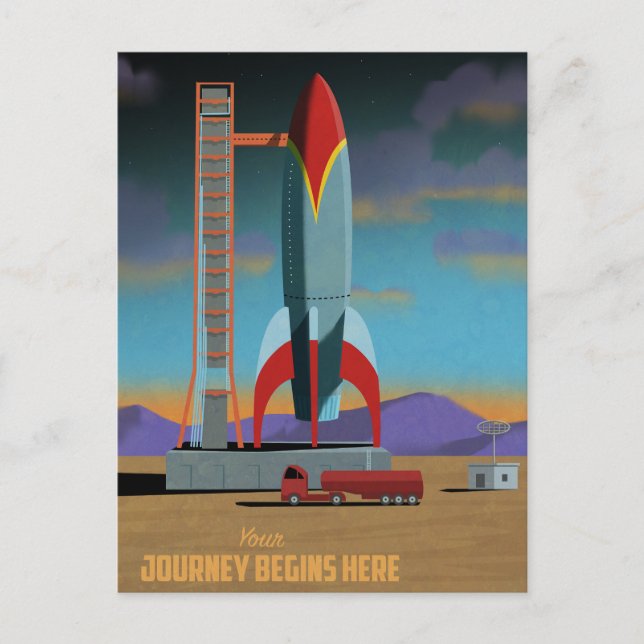 Adventure Begins Here Postcard (Front)