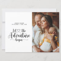 Adventure Begins New Parent's And Baby Photo Birth