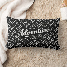 "Adventure Begins" Personalise With Your Text