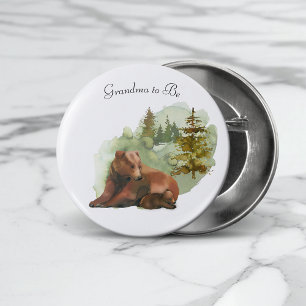 Adventure Begins Rustic Bears 3 Cm Round Badge