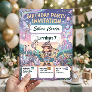 Adventure Birthday Invitation Templates