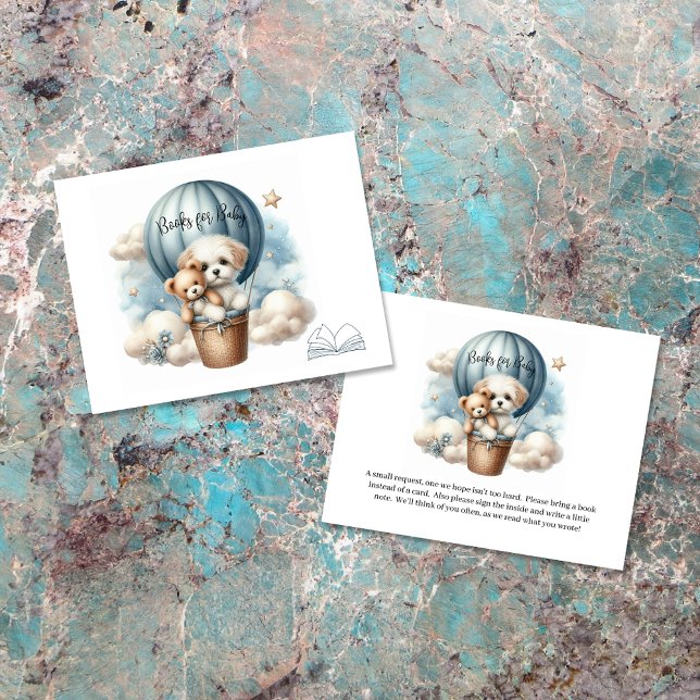 Adventure Books For Baby Puppy Hot Air Balloon Enclosure Card (Creator Uploaded)