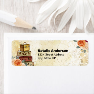 Adventure Bridal Shower Return Address Label