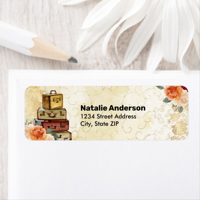 Adventure Bridal Shower Return Address Label (Insitu)