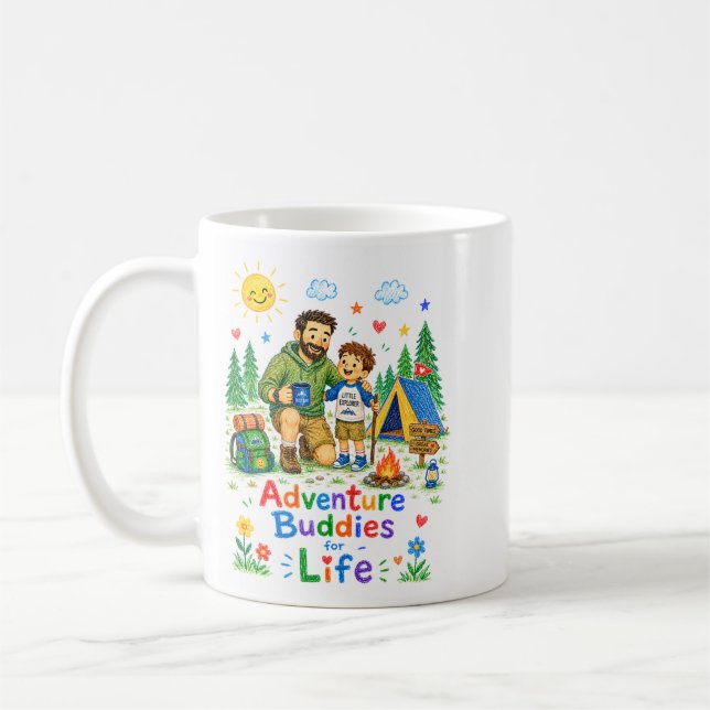 Adventure Buddies Coffee Mug (Left)