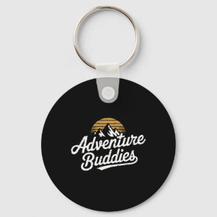 Adventure Buddies Mountain Hiker Hiking Funny Coup Key Ring