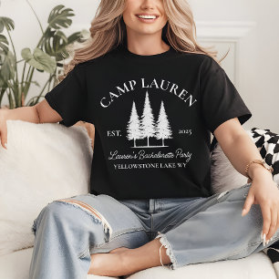 Adventure Camp Bride Shirt, Custom Bridal Party T-Shirt