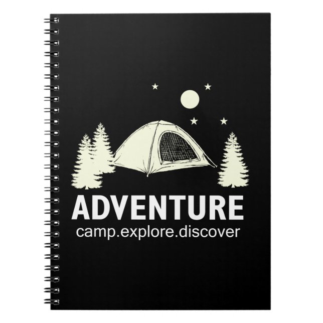 Adventure Camp Explore and Discover Notebook (Front)